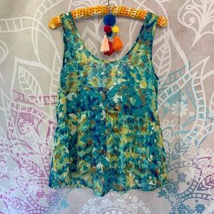 Sheer Festival Peplum Top